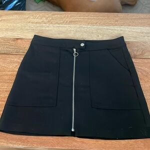 Bershka Zip Up Mini Skirt
